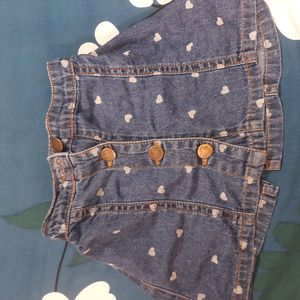 Combo Denim Shorts,skirt,jegging Cortrise