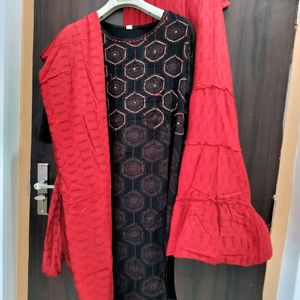 Big Size Sarrara Kurti Set