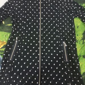 Stylish Soft Neted Polka Dotted Top