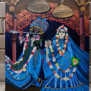 Iskcon Radha Krishna Painting