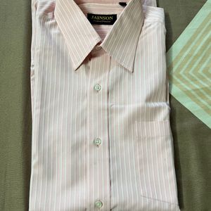 Mens Formal Shirt- Pink Striped