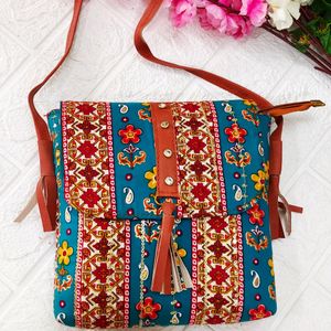 Beautiful Ikkat Sling Bag