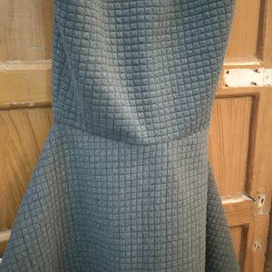 A Cute Grey Party Dress For Semi Winters