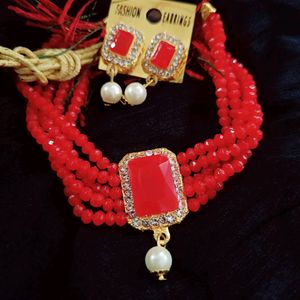 Combo Of 2 Choker Set , 5 Rubber... Colours Avail