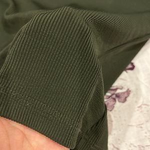 Westside Olive Green Fitted Top (xxs-xs)