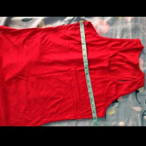 Red Tshirt  With Strag