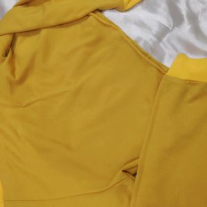 Brooklyn Yellow Crop Sweatshirt