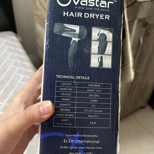 Hairdryer Ovastar Brand