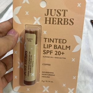 New Just Herbs Tinted Lip Balm