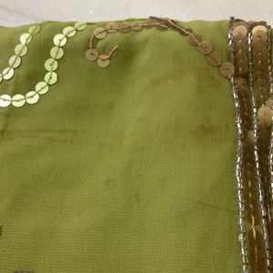 GREEN SEQUENCES SAREE