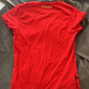 Versace Top Red And Black