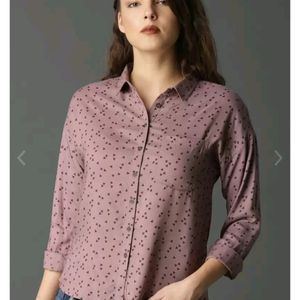 Roadster Women Mauve Printed Casual Shirt