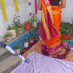 Orange Saree