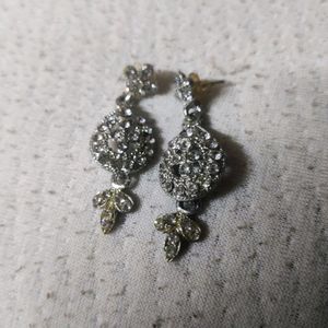 White Diamond Earrings