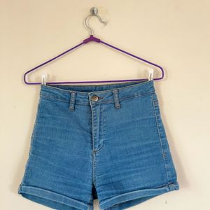 High Waist Denim Shorts