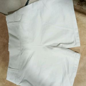 White Butterfly Cotton Shorts For Kids(Girls).