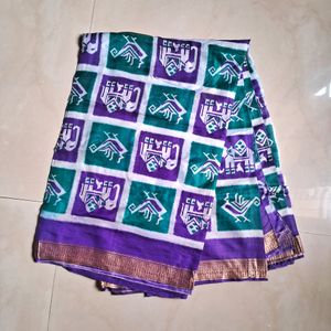 Art Silk Saree With Beautiful Print