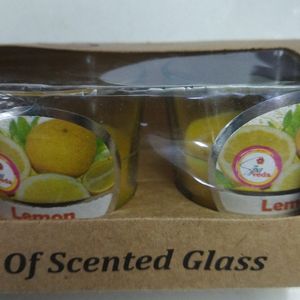 3pcs Scented Candles Glass