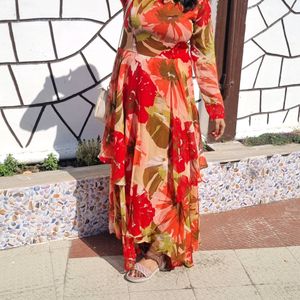 Floral Meramaid Flowy Dress