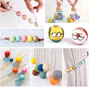 Natural Wooden Beads for Cotton Rope Art & Craft