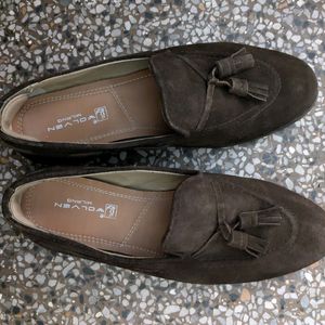 Suede Leather Loafer Shoes.