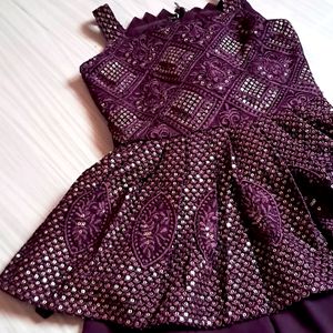 Purple Suit For Girl Baby