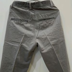 Grey Solid Bermuda Shorts For Boys