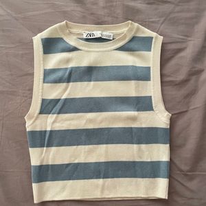 Zara Viral Striped Top 💙