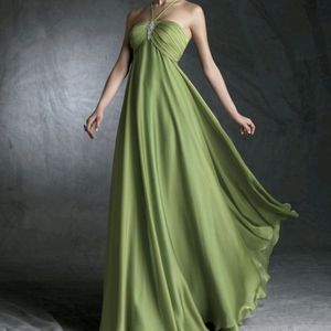 Long Green Party Bodycon Dress Gown Urbanic