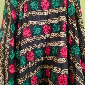 Designer Chanderi Silk Ethnic Skirt, New With Tag