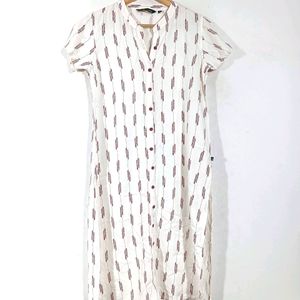 White Printed Kurta (Women)