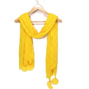 AHMADUN BRAND NEW Rayon Dupatta Yellow