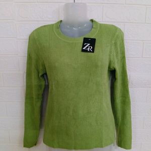 Light Green Woolen Tops