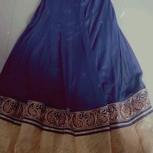 long party wear Navy Blue  dress