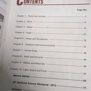 Class 3 Science Olympiad Workbook