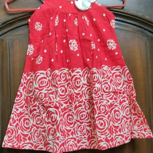 Red frock For Girls