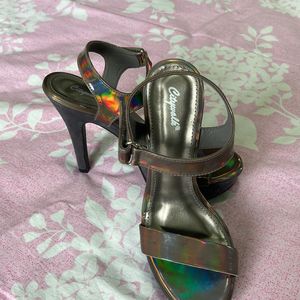 Brand new Holographic Top Heels