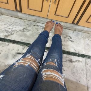 Zara Damage Jeans