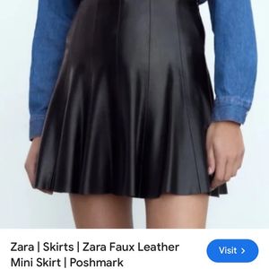 Zara Mini Leather Skirt