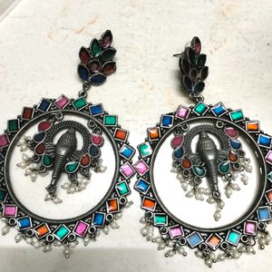 Earrings, Jumkha,oxide jewellery