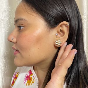 KUNDAN FLOWER EARRING 🌼