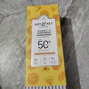 80 G Sunscreen Spf 50++ New Sealed Vitamin C+E