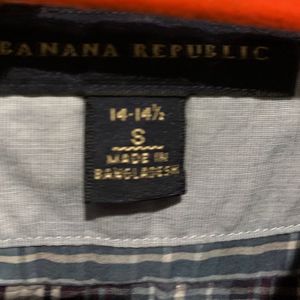 Banana Republic Gingham Shirt M