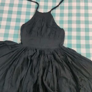 Black Mini Backless Dress