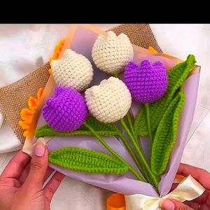 Crochet Flower Bouquet(3flower)