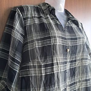 Korean Checked Formal Shirt For Women