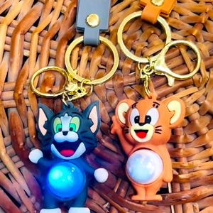 Tom N Jerry Keychains Set