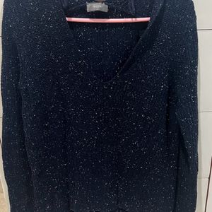 Dark blue Knitted sweater