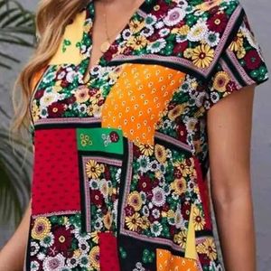 Casual Printed Women Multicolour Top