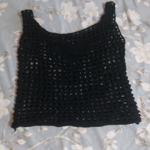 crochet mesh top